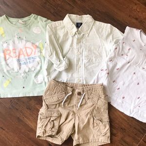 Baby boy mix and match outfit